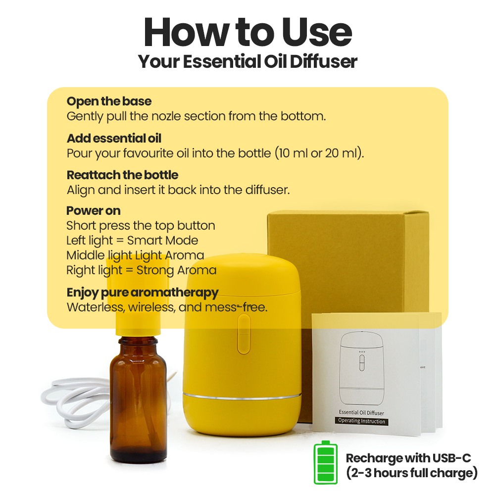 Essentials Oil Diffusor - Yellow