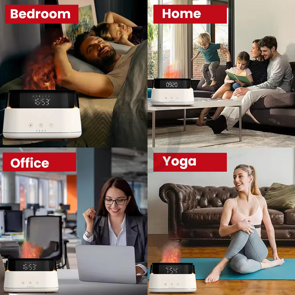 Smart LED Essential Oil Diffuser Air Purifier Ultrasonic Aromatherapy Humidifier