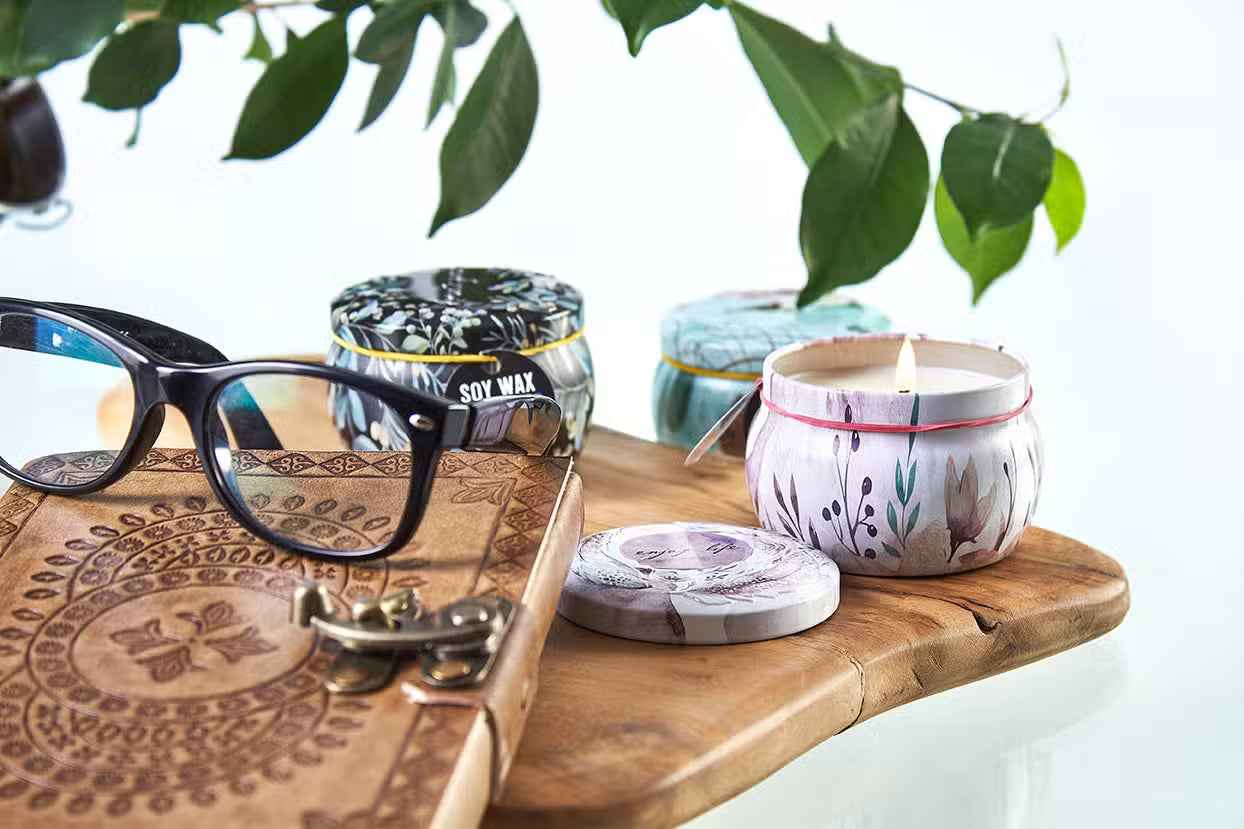 Artistry Tin Soy Candle Trio – Designer Scented Collection