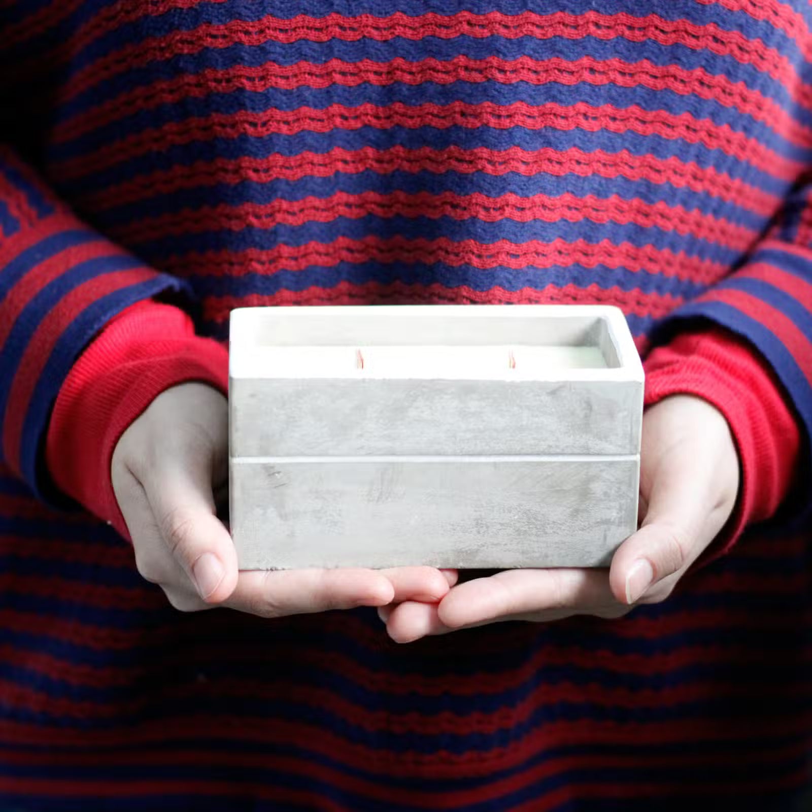 GrandAura Large Wooden Wick Candles